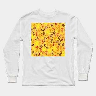 Run Jump Play Repeat on Gold Long Sleeve T-Shirt